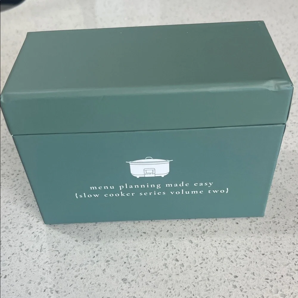 Menu Planning Box - Five Ingredients or Less (Cream/Tan)